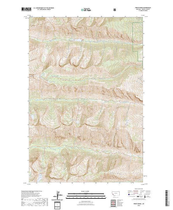 USGS Topographic Map – Printz Ridge