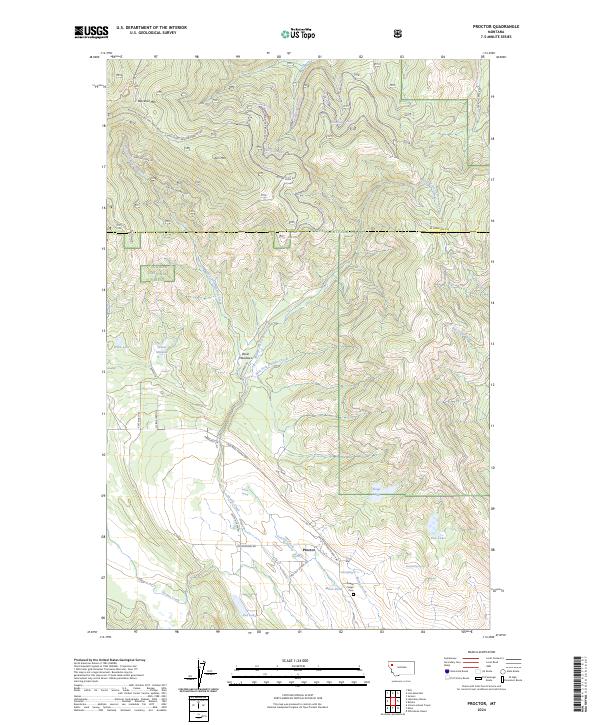 USGS Topographic Map – Proctor