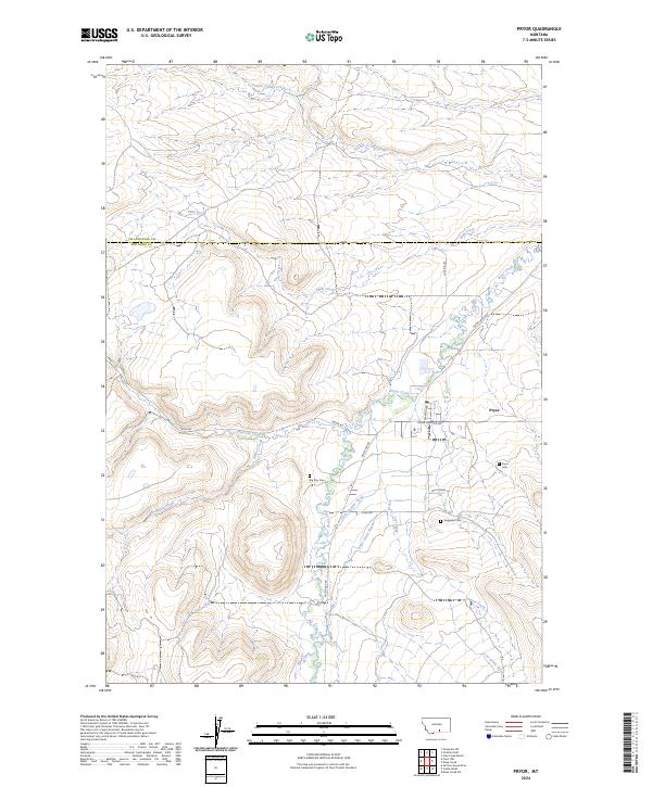 USGS Topographic Map – Pryor