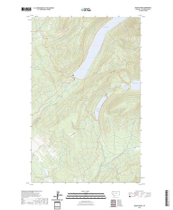 USGS Topographic Map – Quartz Ridge