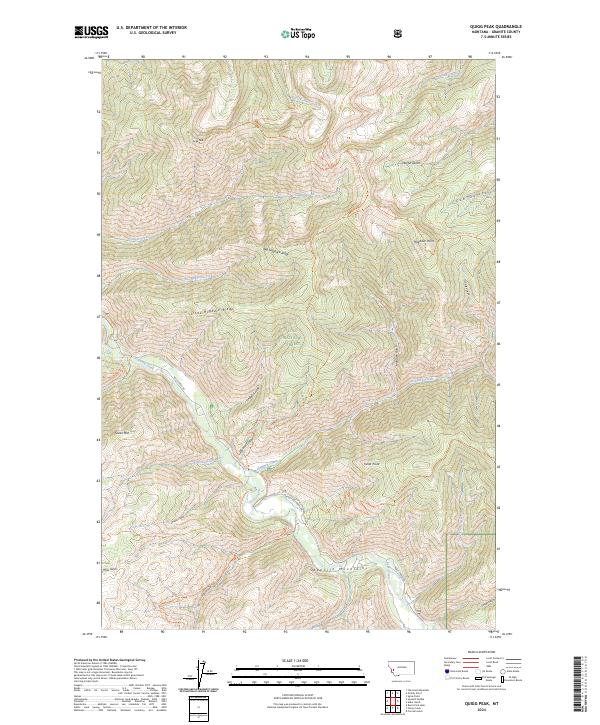 USGS Topographic Map – Quigg Peak