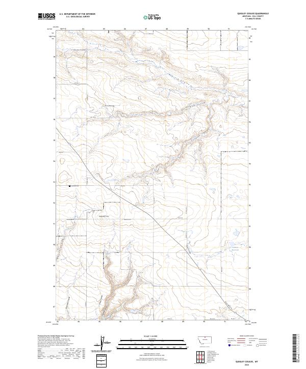 USGS Topographic Map – Quigley Coulee