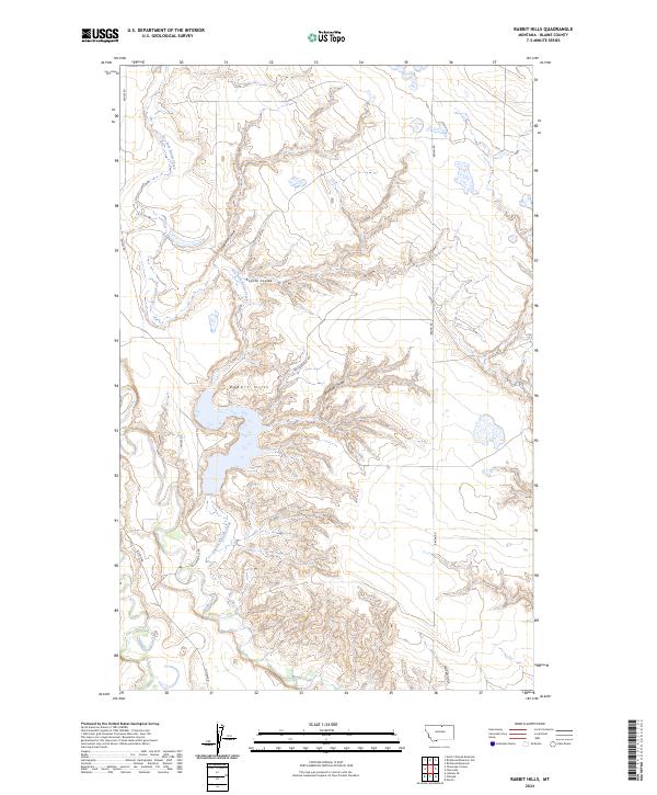 USGS Topographic Map – Rabbit Hills