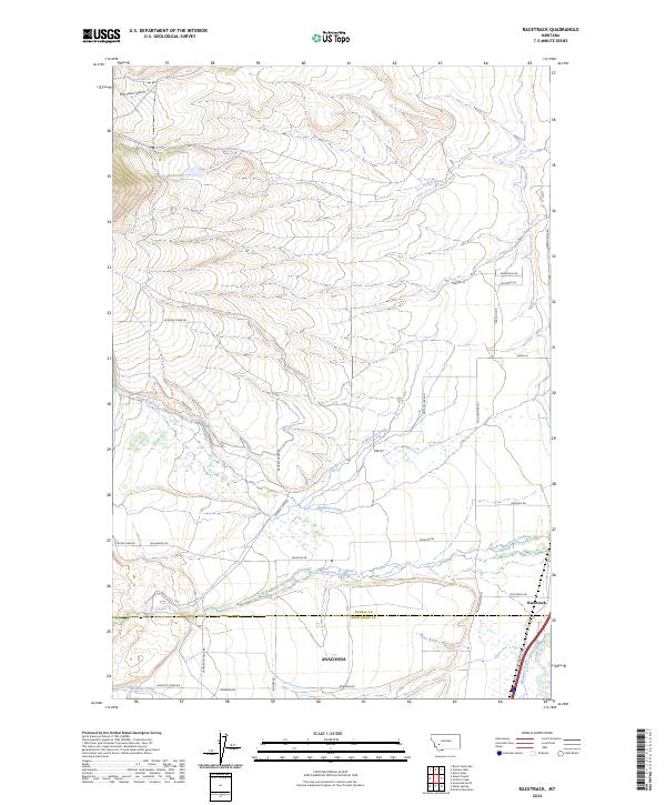 USGS Topographic Map – Racetrack