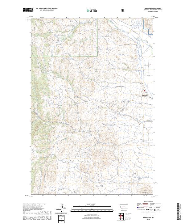 USGS Topographic Map – Radersburg