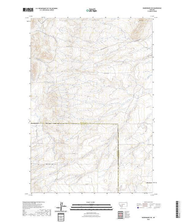 2024 Map of Radersburg SW, 2024 Print