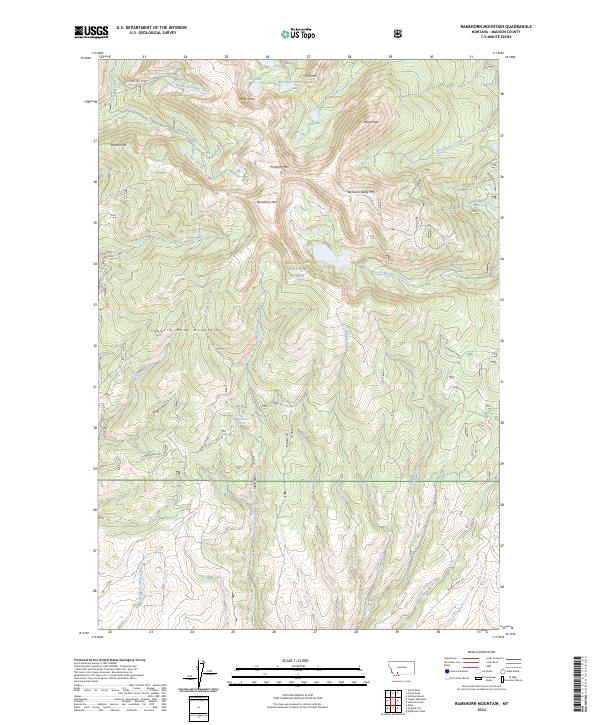 USGS Topographic Map – Ramshorn Mountain