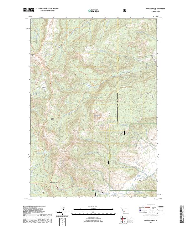 USGS Topographic Map – Ramshorn Peak