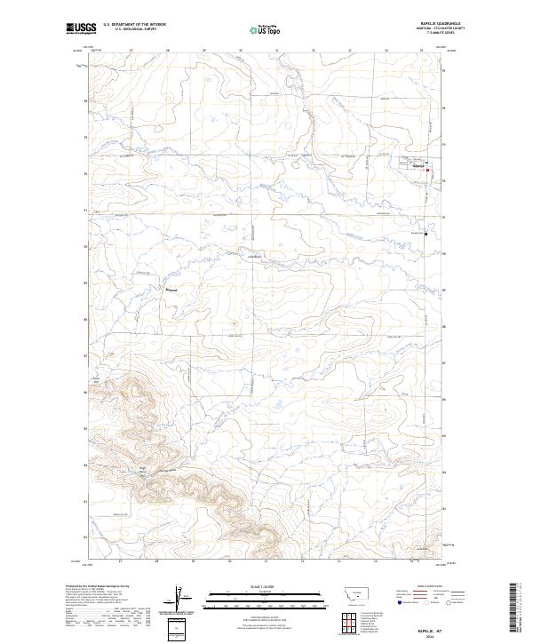 USGS Topographic Map – Rapelje