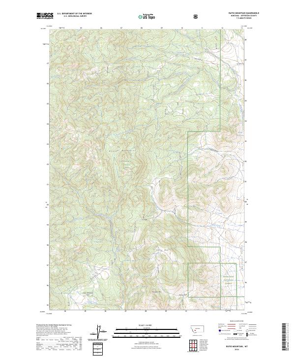 USGS Topographic Map – Ratio Mountain