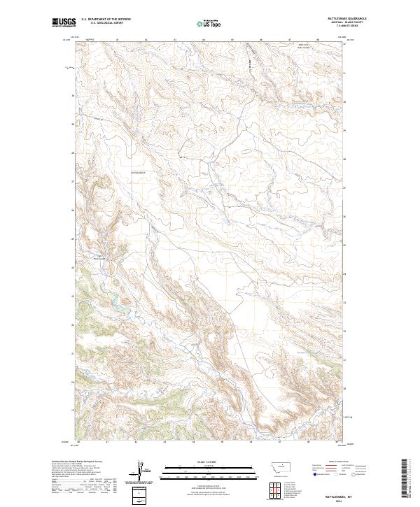 USGS Topographic Map – Rattlesnake