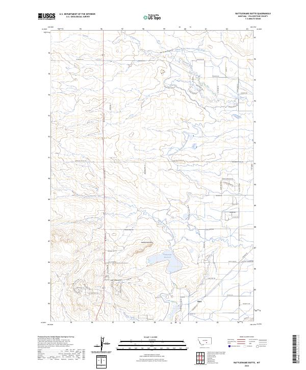 USGS Topographic Map – Rattlesnake Butte