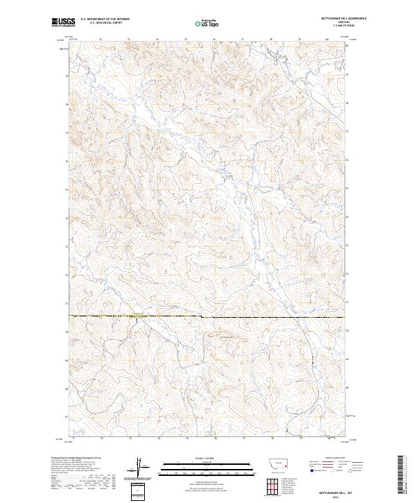 USGS Topographic Map – Rattlesnake Hill