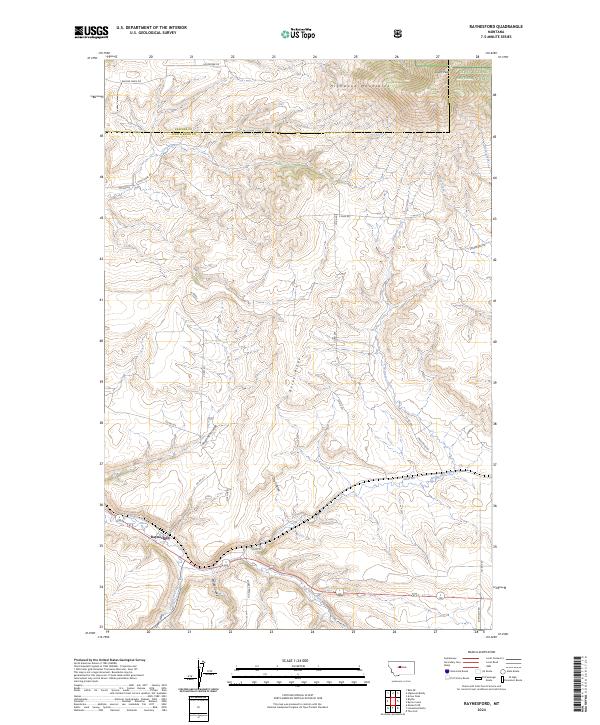 USGS Topographic Map – Raynesford