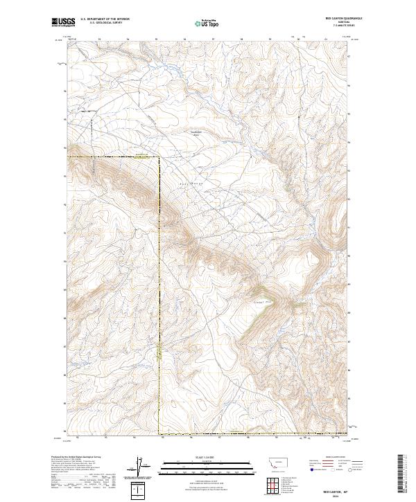 USGS Topographic Map – Red Canyon