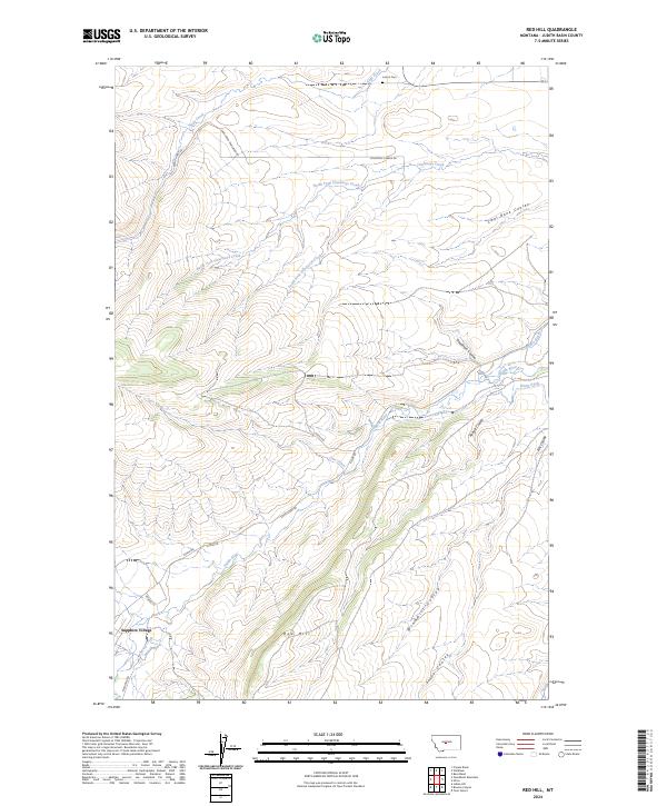 USGS Topographic Map – Red Hill