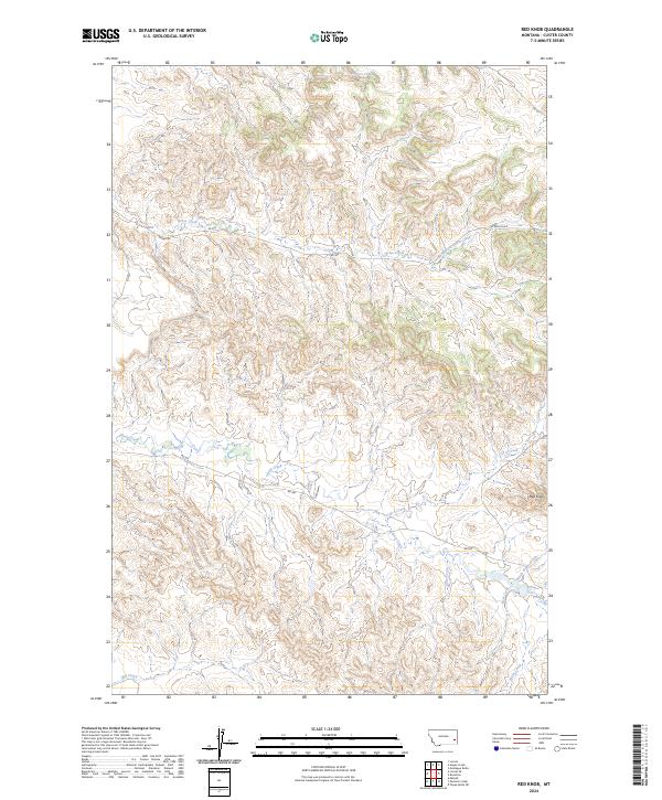 USGS Topographic Map – Red Knob
