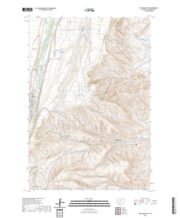 USGS Topographic Map – Red Lodge East