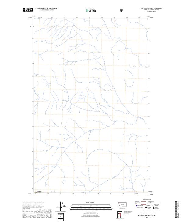 2024 Map of Red Mountain OE N, 2024 Print