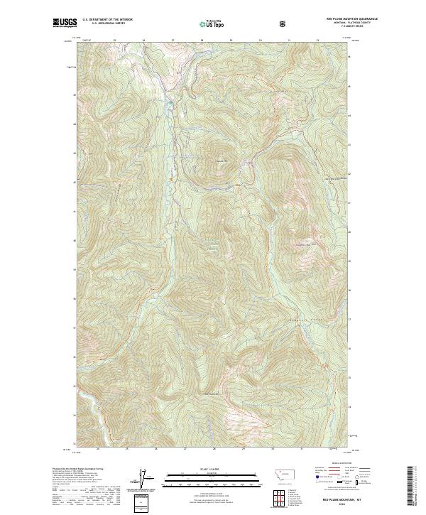 USGS Topographic Map – Red Plume Mountain
