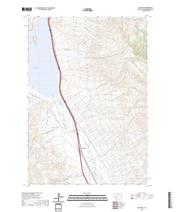 USGS Topographic Map – Red Rock