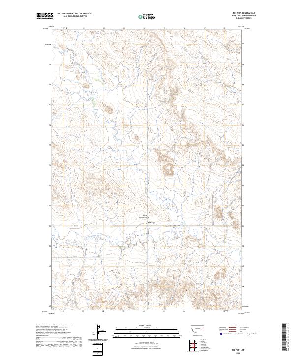 USGS Topographic Map – Red Top