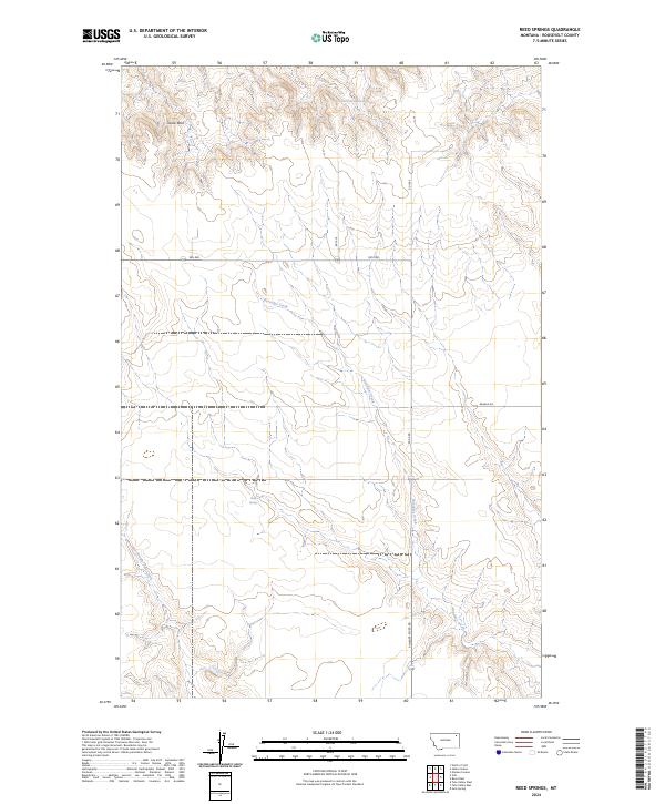 USGS Topographic Map – Reed Springs