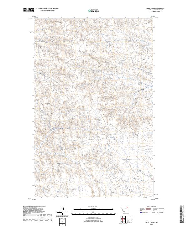 USGS Topographic Map – Regal Coulee