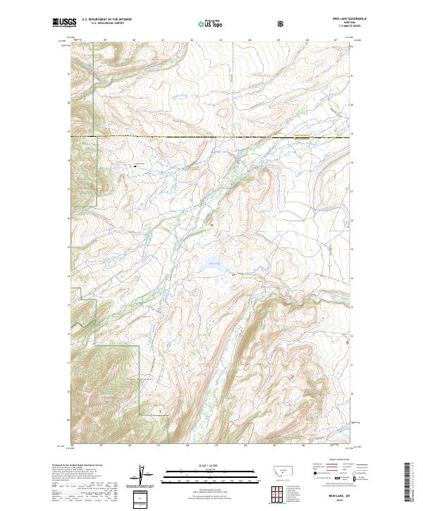 USGS Topographic Map – Rein Lake