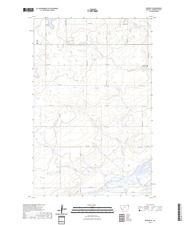 USGS Topographic Map – Reserve SE