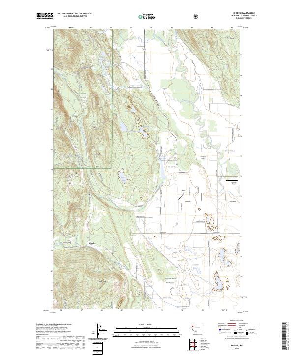 USGS Topographic Map – Rhodes