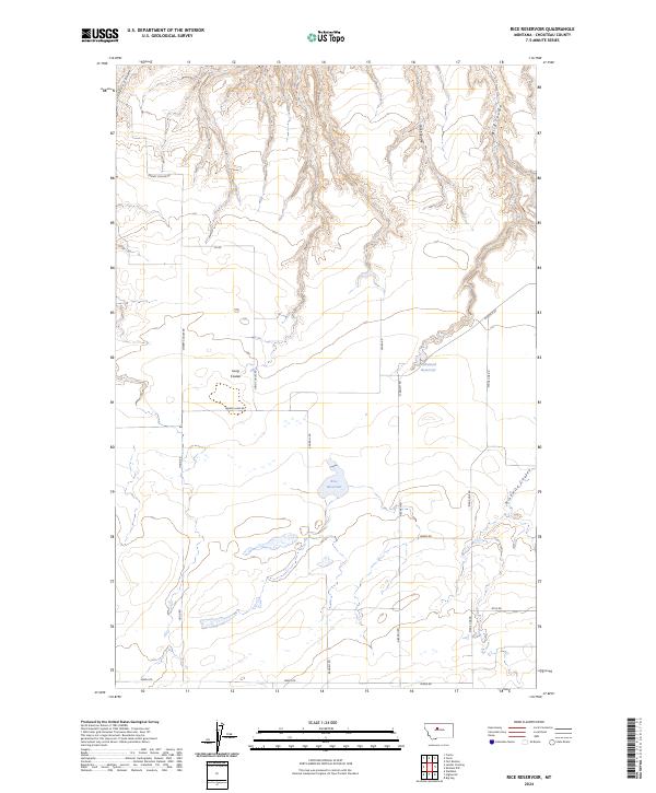 USGS Topographic Map – Rice Reservoir
