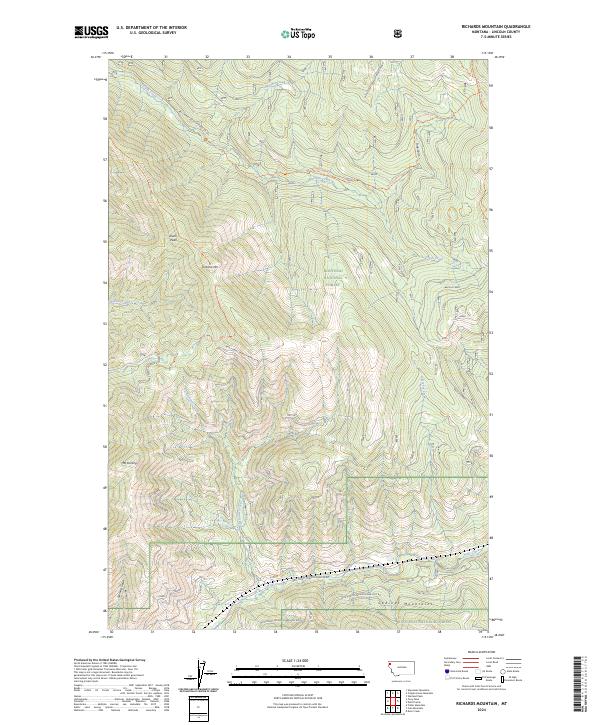 USGS Topographic Map – Richards Mountain
