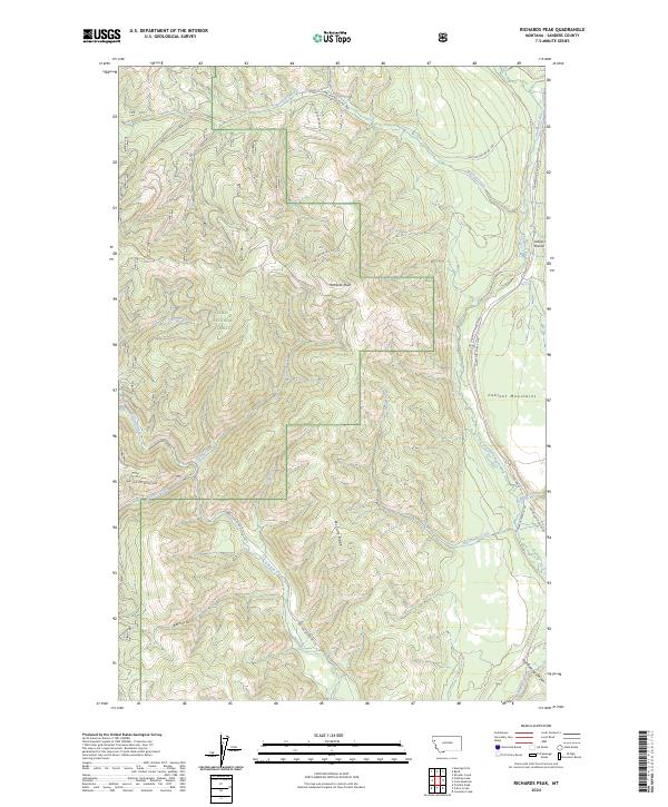 USGS Topographic Map – Richards Peak