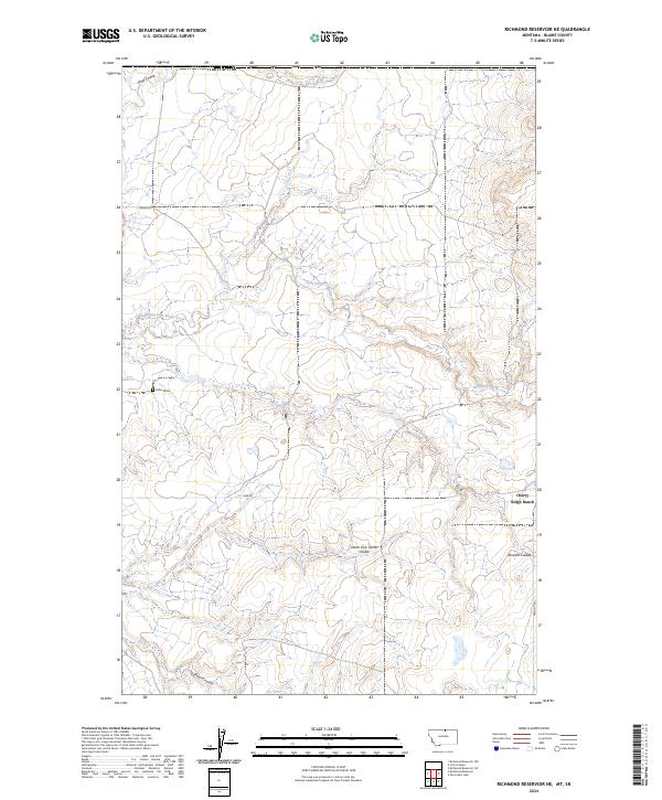 USGS Topographic Map – Richmond Reservoir NE