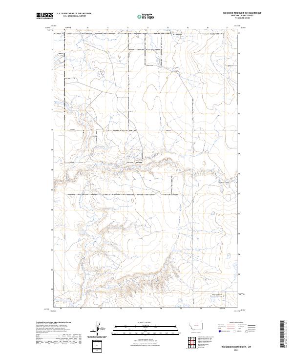 USGS Topographic Map – Richmond Reservoir SW