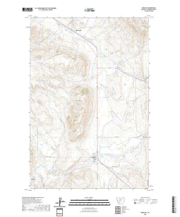 USGS Topographic Map – Ringling