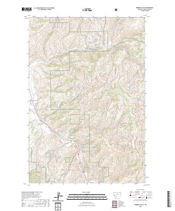 USGS Topographic Map – Robbins Gulch