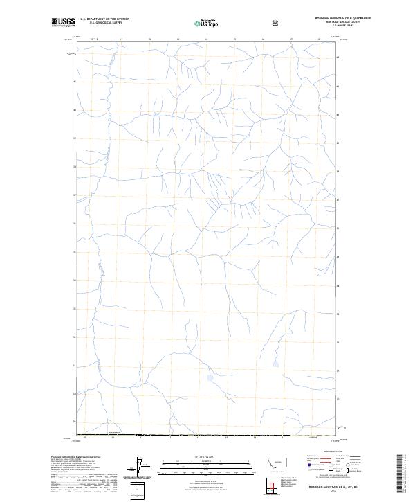 2024 Map of Robinson Mountain OE N, 2024 Print