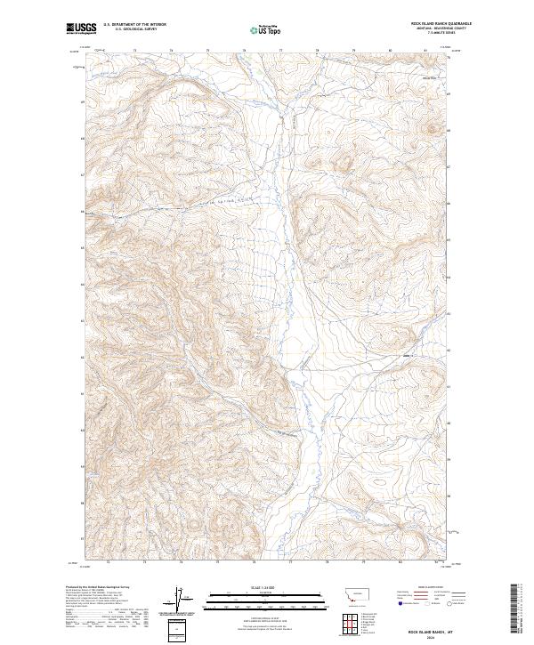 USGS Topographic Map – Rock Island Ranch