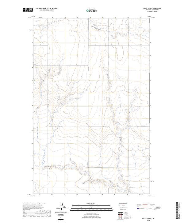 USGS Topographic Map – Rocky Coulee