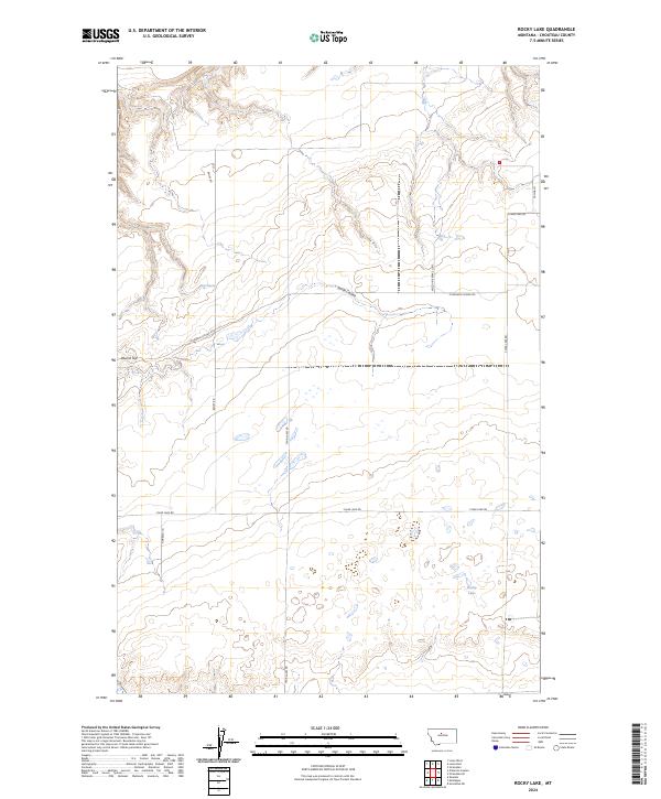 USGS Topographic Map – Rocky Lake