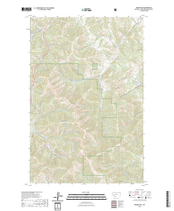 USGS Topographic Map – Rogers Pass