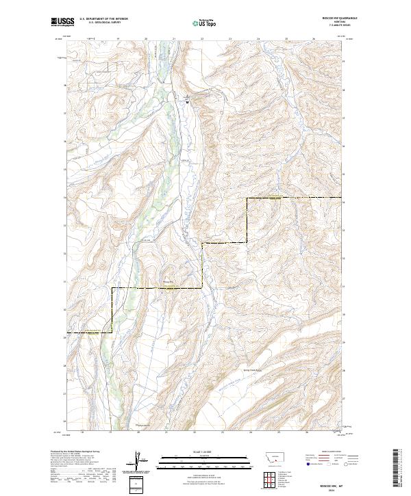 USGS Topographic Map – Roscoe NW