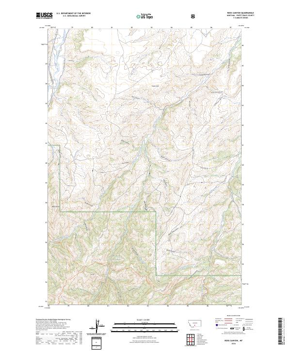 USGS Topographic Map – Ross Canyon