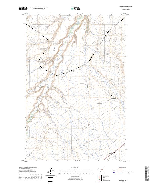 USGS Topographic Map – Ross Fork