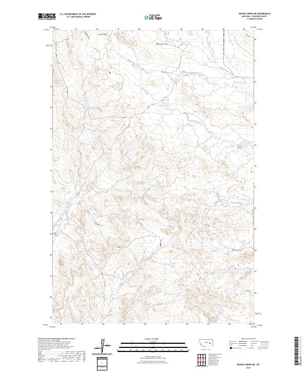 USGS Topographic Map – Rough Creek NE