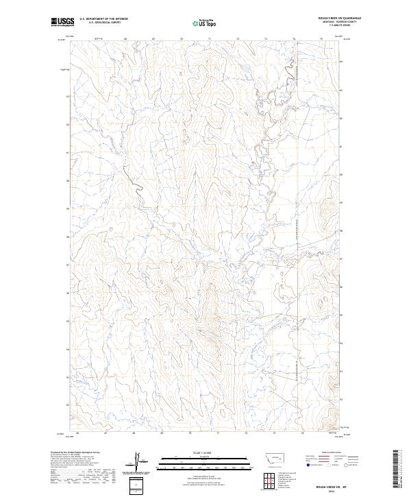 USGS Topographic Map – Rough Creek SW