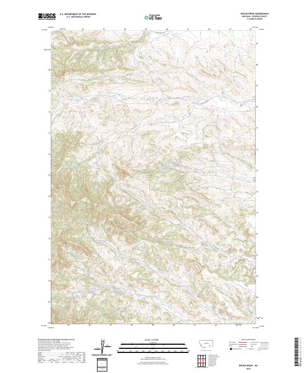 USGS Topographic Map – Rough Draw