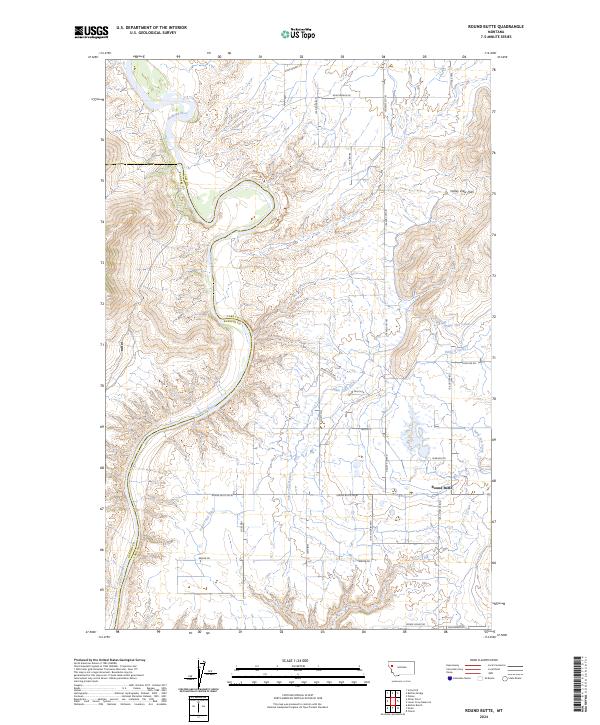 USGS Topographic Map – Round Butte